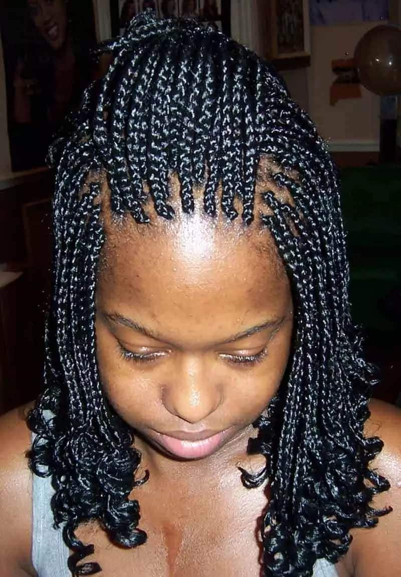 Trendy short box braids styles 