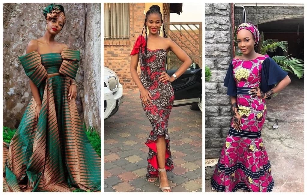 ankara flowing gowns