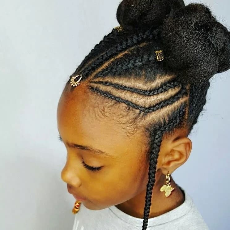 Simple cornrow braid hairstyles for natural hair 