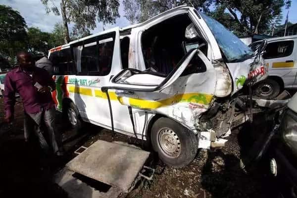 Simba coach bus involved in accident at Salgaa