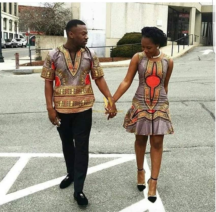 African Couples Outfit, Ankara Couples wear, African Couple Clothing 