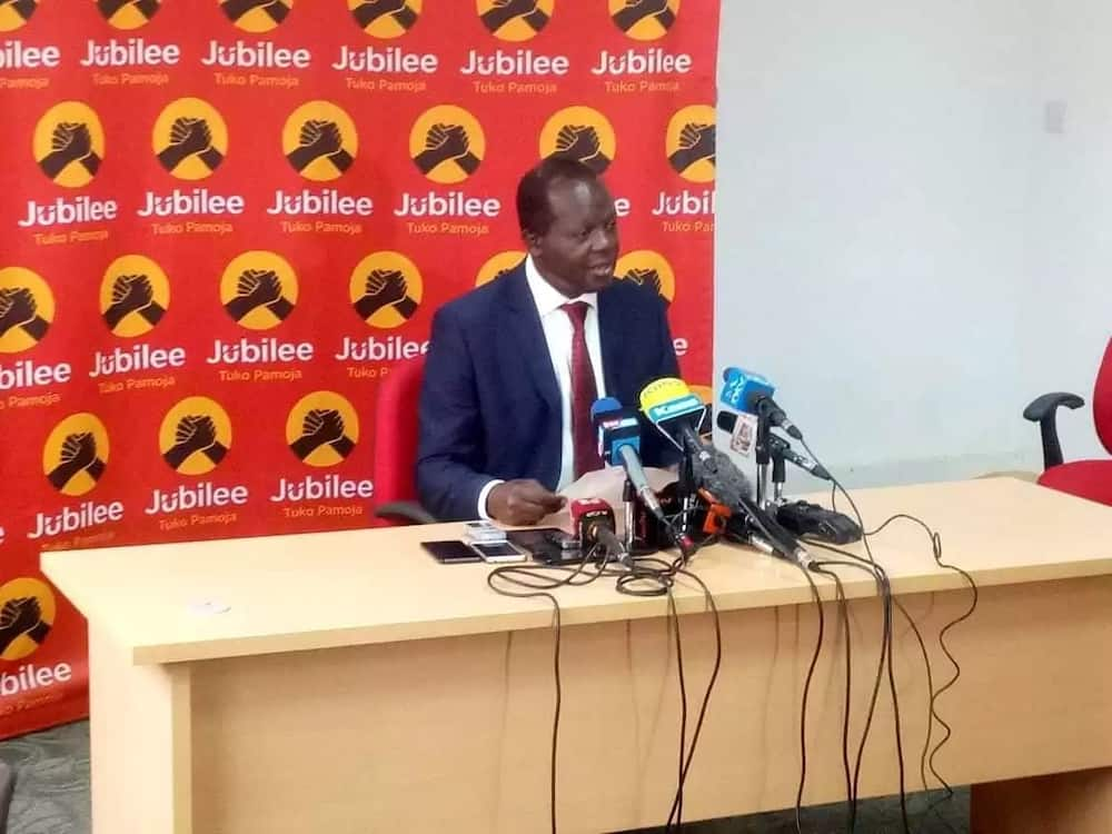 Jubilee Secretary General Tuju says Ruto's candidacy in 2022 not guaranteed