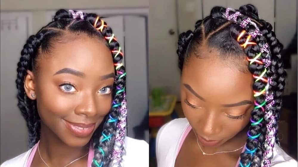 Featured image of post Long Large Box Braids Hairstyles / Her box braided hair was tied to create a side ponytail.