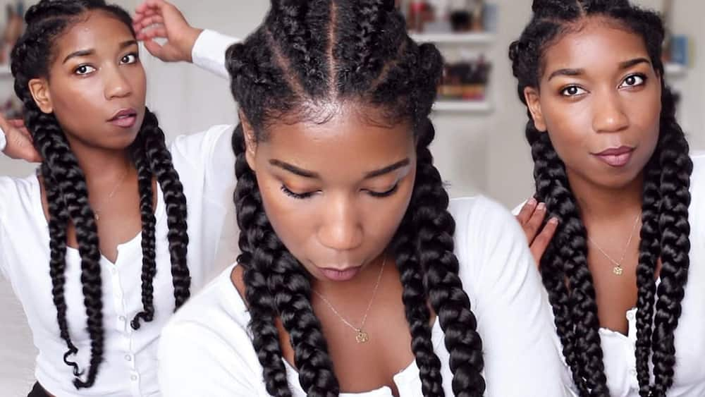 Ghanaian braids hairstyles