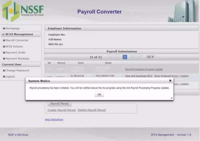 Self service nssf ke payroll payment processing
Nssf payroll template
Nssf contribution
How to make nssf payment online
Nssf contribution options