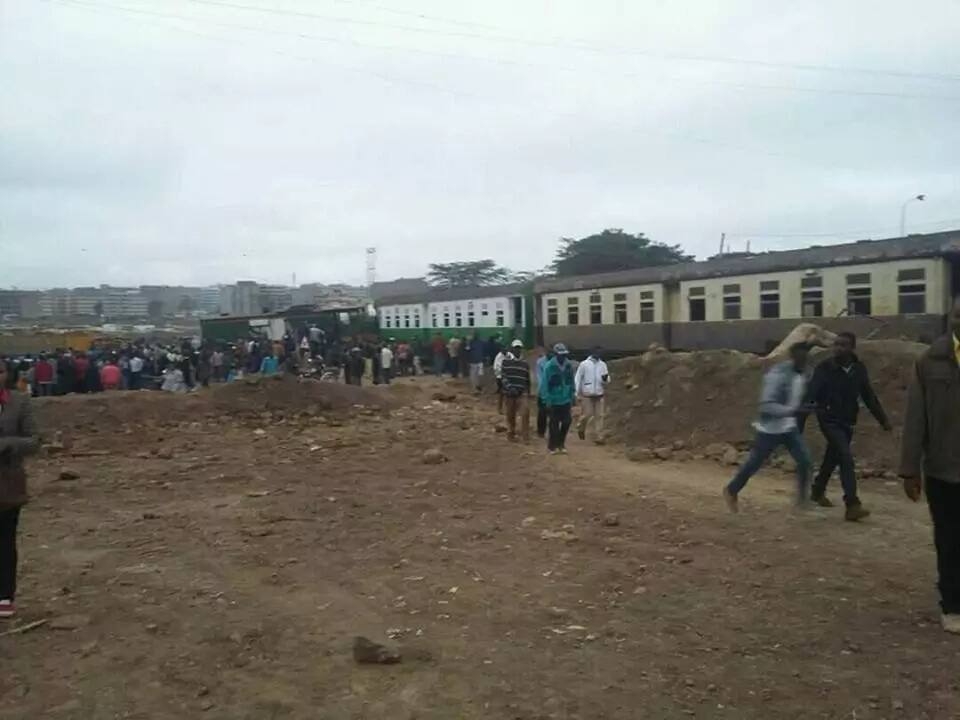 Train accident in Nairobi leaves several injured (photos)