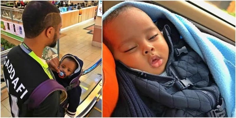KTN presenter walks show the face of his baby for the first time