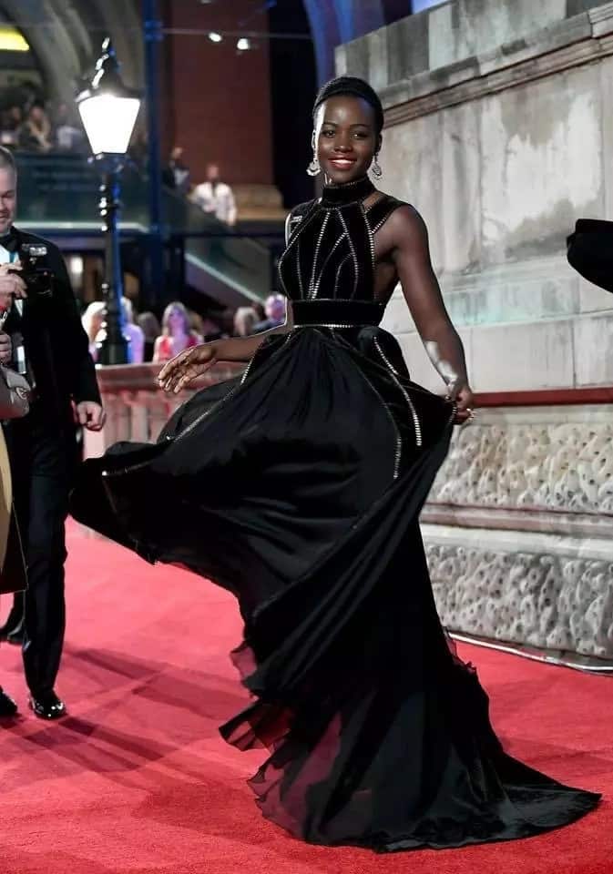 Lupita Nyong’o lifts Kenya’s flag high again with her stunning red carpet dress at the Oscars