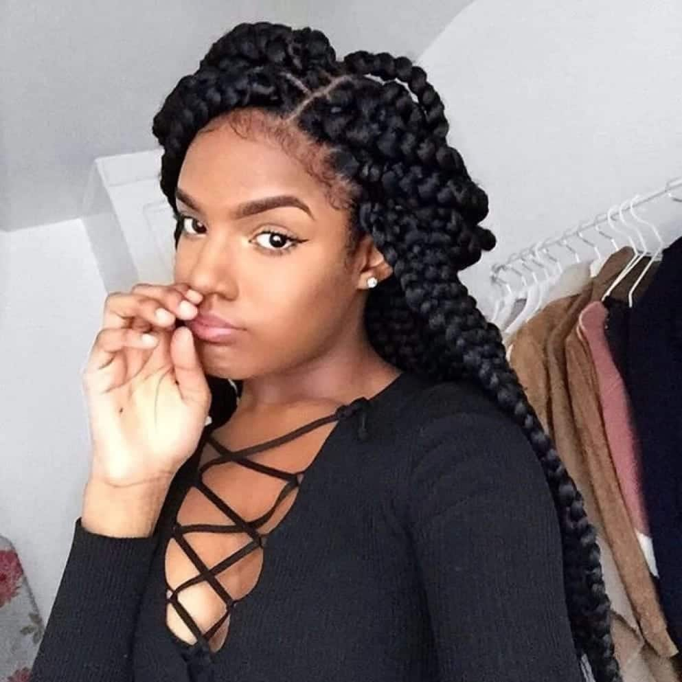 Featured image of post Hairstyles Big Box Braids With Beads