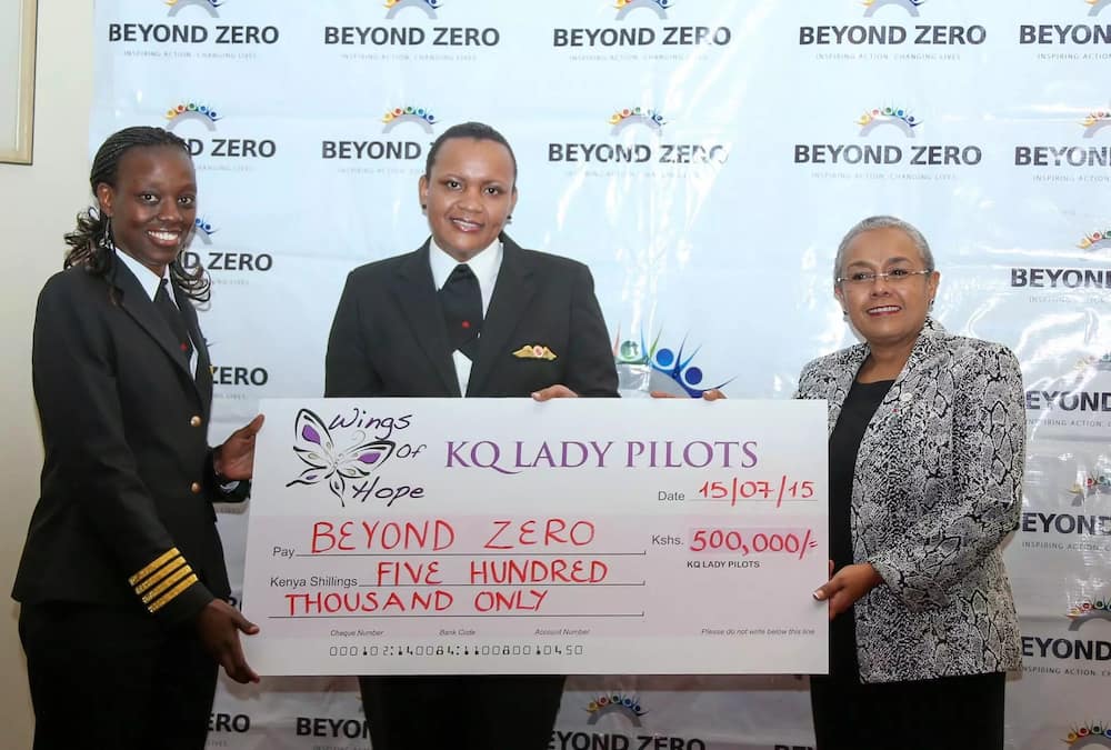 IN PHOTOS: KQ Female Pilots Pledge Support For Maternal Health Concern In The Country