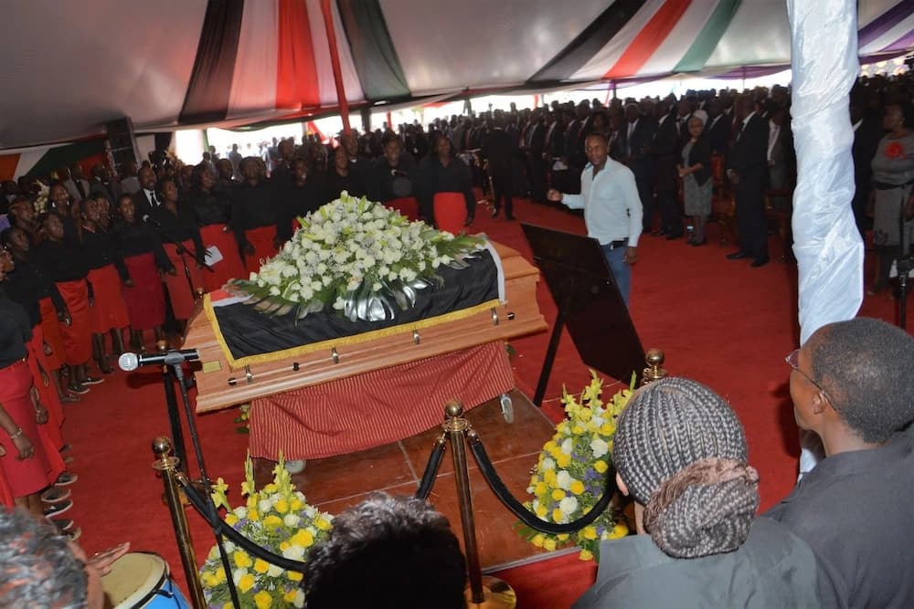 Mwai Kibaki's INCOHERENT speech at Gachagua's funeral leaves Kenyans confused
