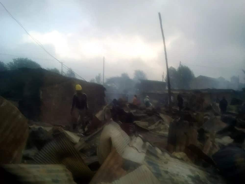 Night of horror as a huge fire burns down homes to 10,000 Kenyans in Nairobi
