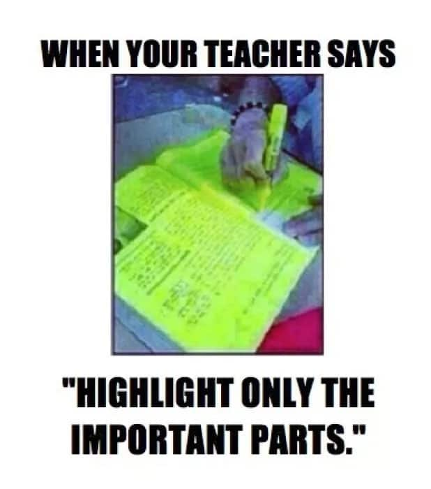 funny memes about high school