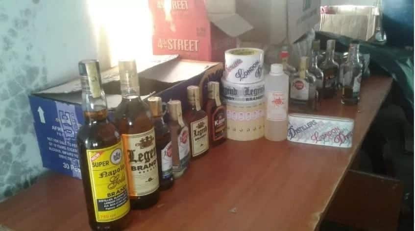 Police in Kiambu confiscate fake alcohol worth Ksh 1.1 M