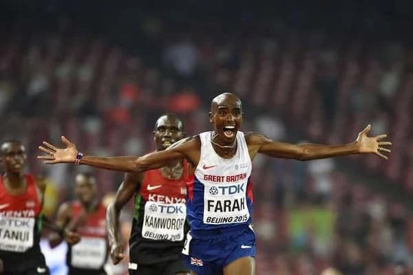 Mo Farah: Bingwa wa Olimpiki Afichua Siri Alivyosafirishwa Kimagendo Uingereza. Picha: AFP.