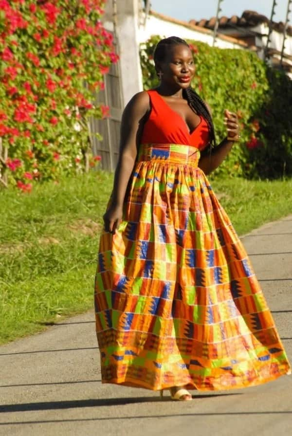 Kitenge maxi hot sale skirts designs