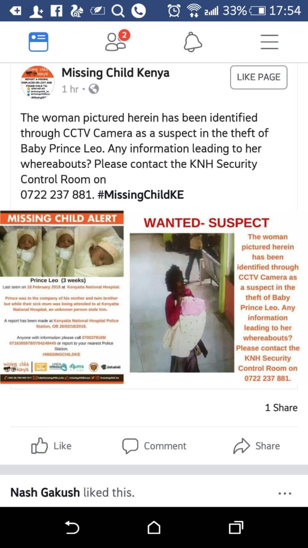 Photo of the lady who stole a 3-weeks-old baby from KNH emerge, do you know her