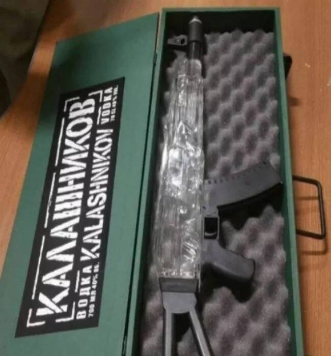 Scare at JKIA after police found a Russian vodka resembling an AK-47 rifle