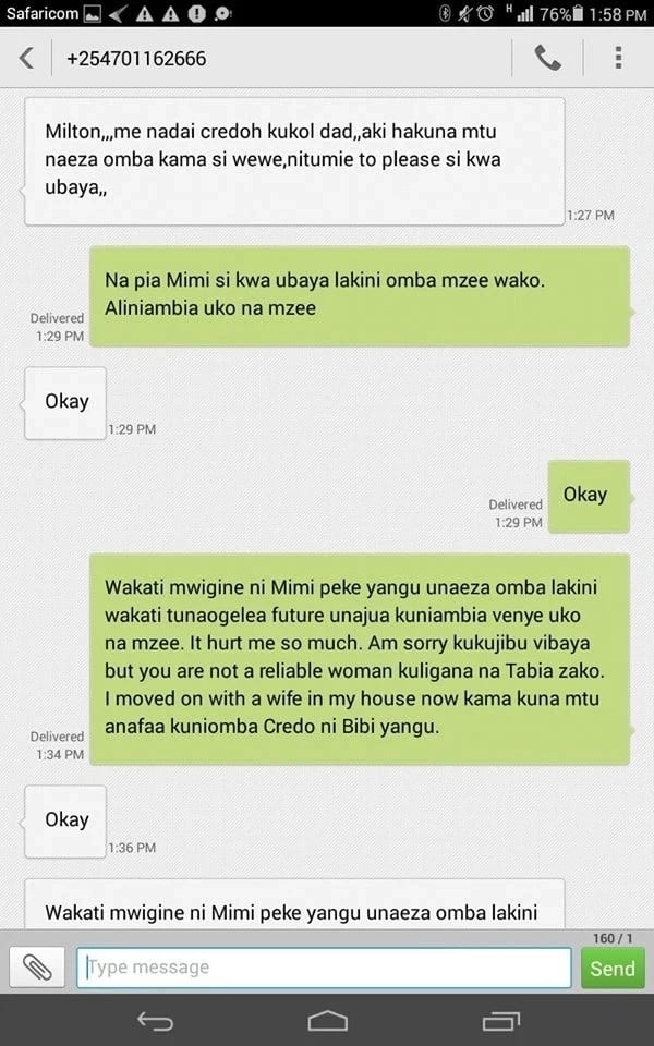 Mwanamke aliyeolewa apata jibu la ajabu baada ya kuomba MWK wa zamani ‘credo’(PICHA)