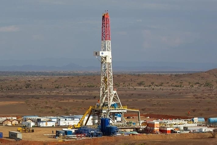 Oil fields and production at Lokichar, Turkana County.