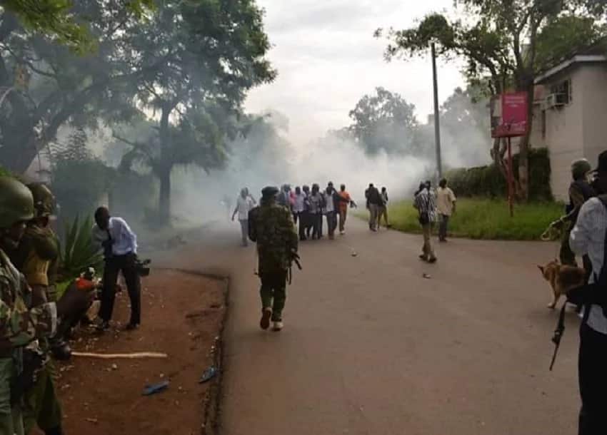 Police tear gas nursery kids in Kisumu