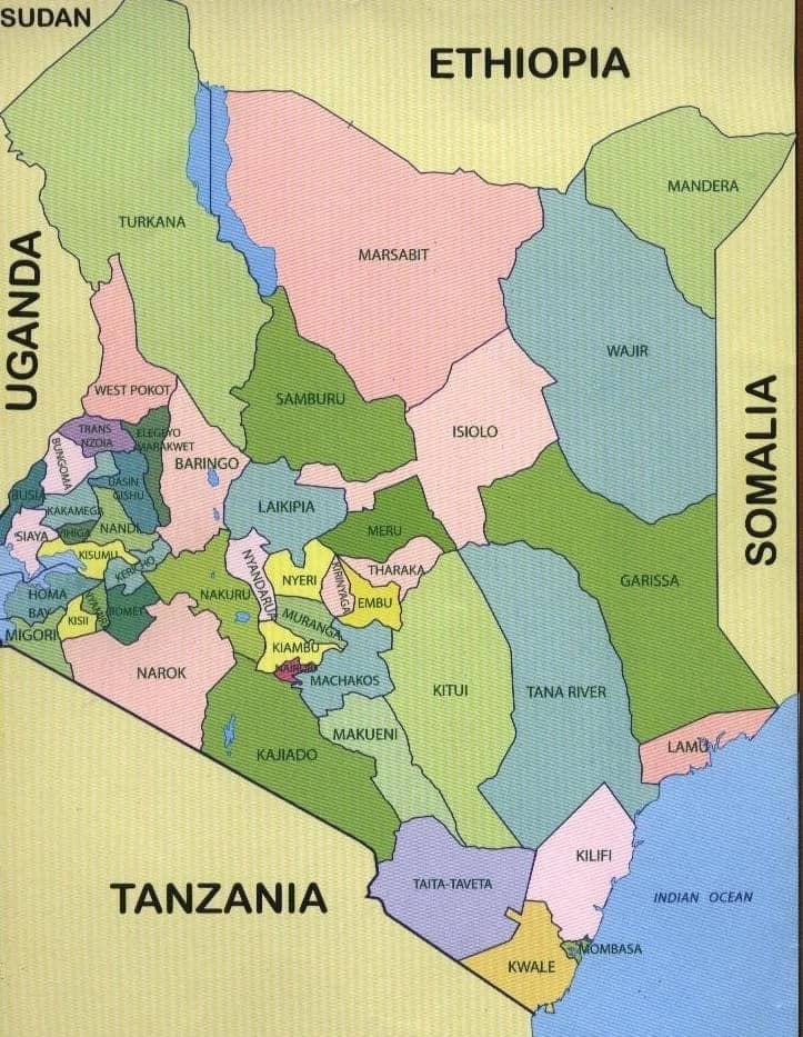 map kenya county        <h3 class=