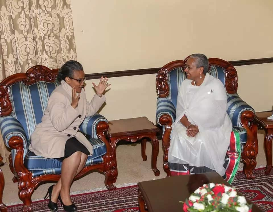 Kenya and Ethiopia's first ladies bear striking resemblance