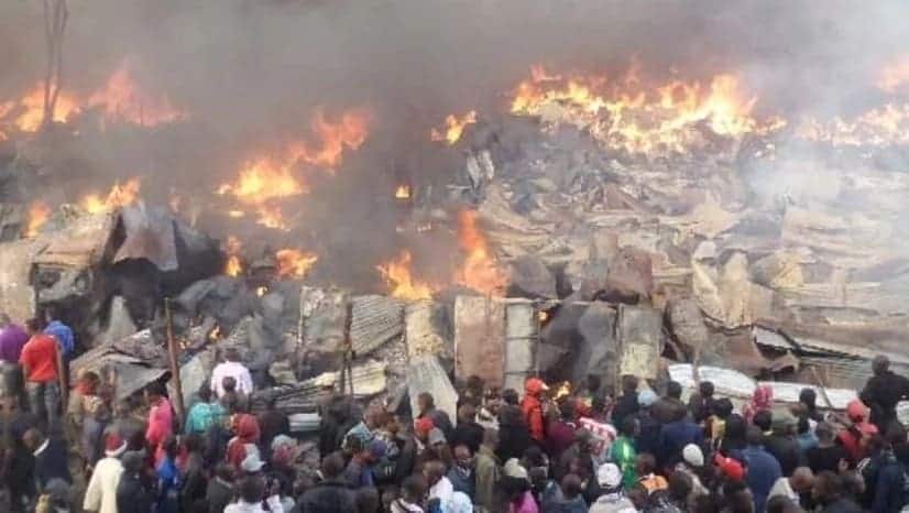 Gikomba: Stalls reconstructed by traders at market demolished day after fire razed businesses