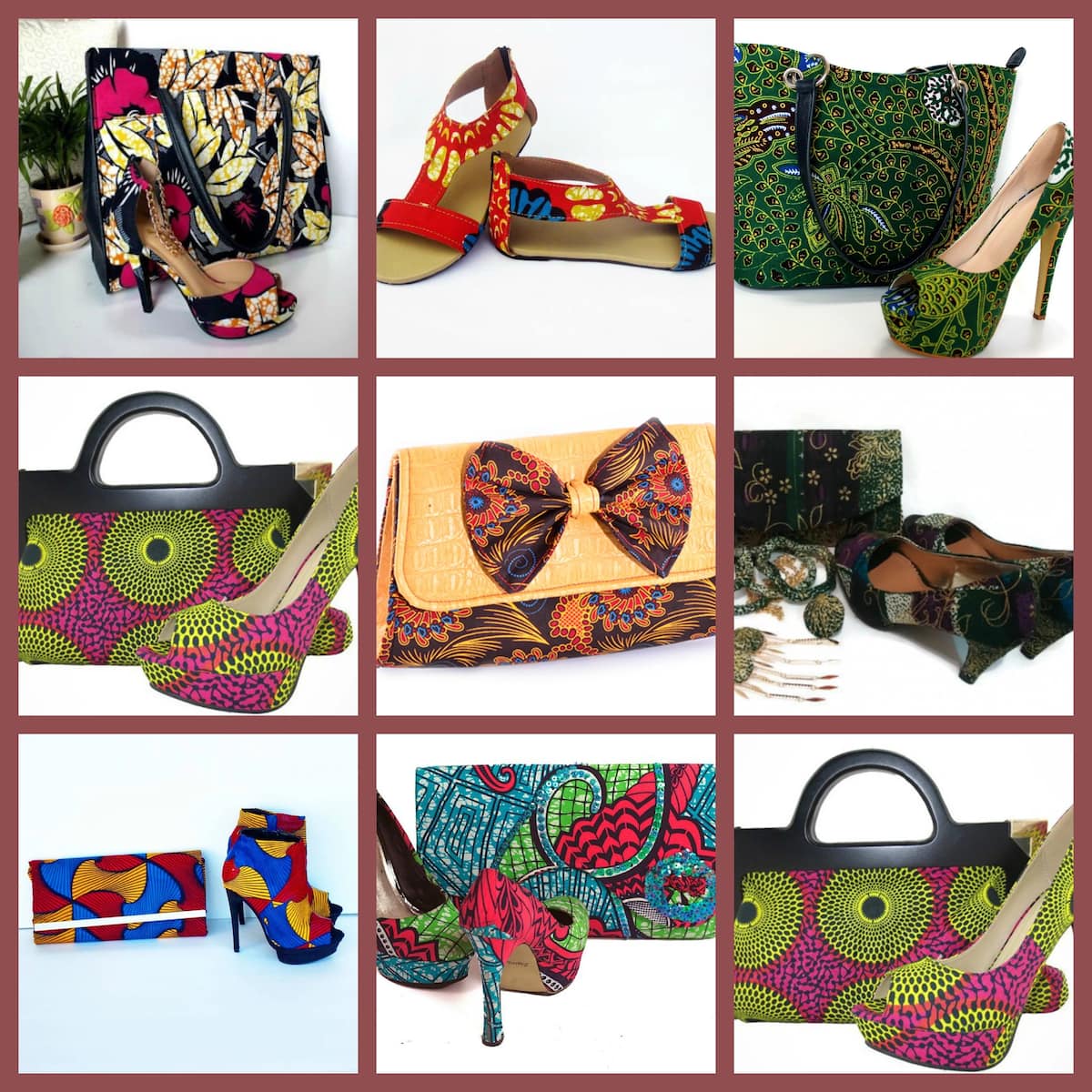 latest ankara bags and shoes