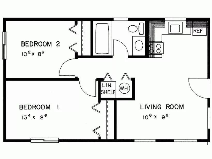 Floor Plan Two Bedroom House Plans In Kenya Kal Aragaye