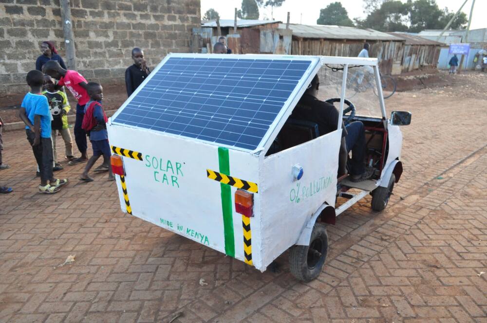 30-year-old Eldoret student develops small solar-powered car and it looks amazing
