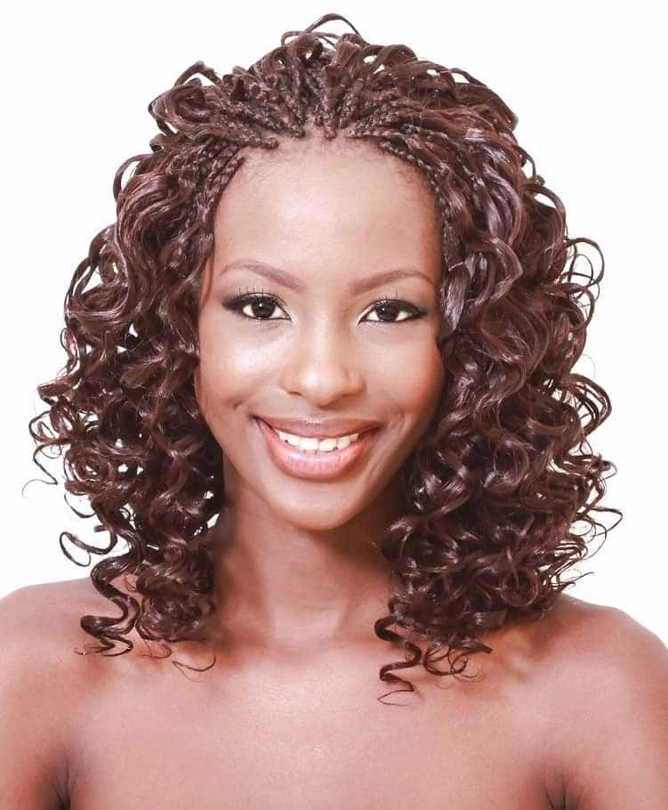 Shoulder Length Curly Hairstyles With Braids