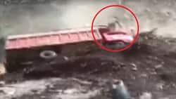 Footage captures man's INCREDIBLE escape from mudslide (video)