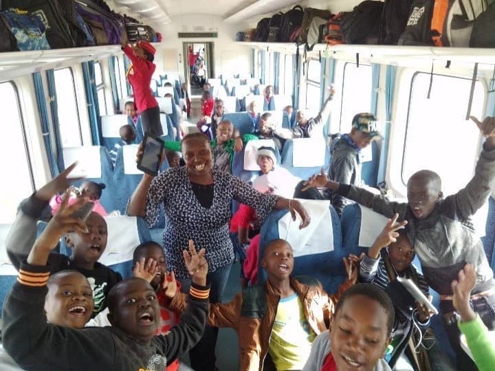 Primary school becomes the first school to use the SGR for a class trip and they loved it(photos)