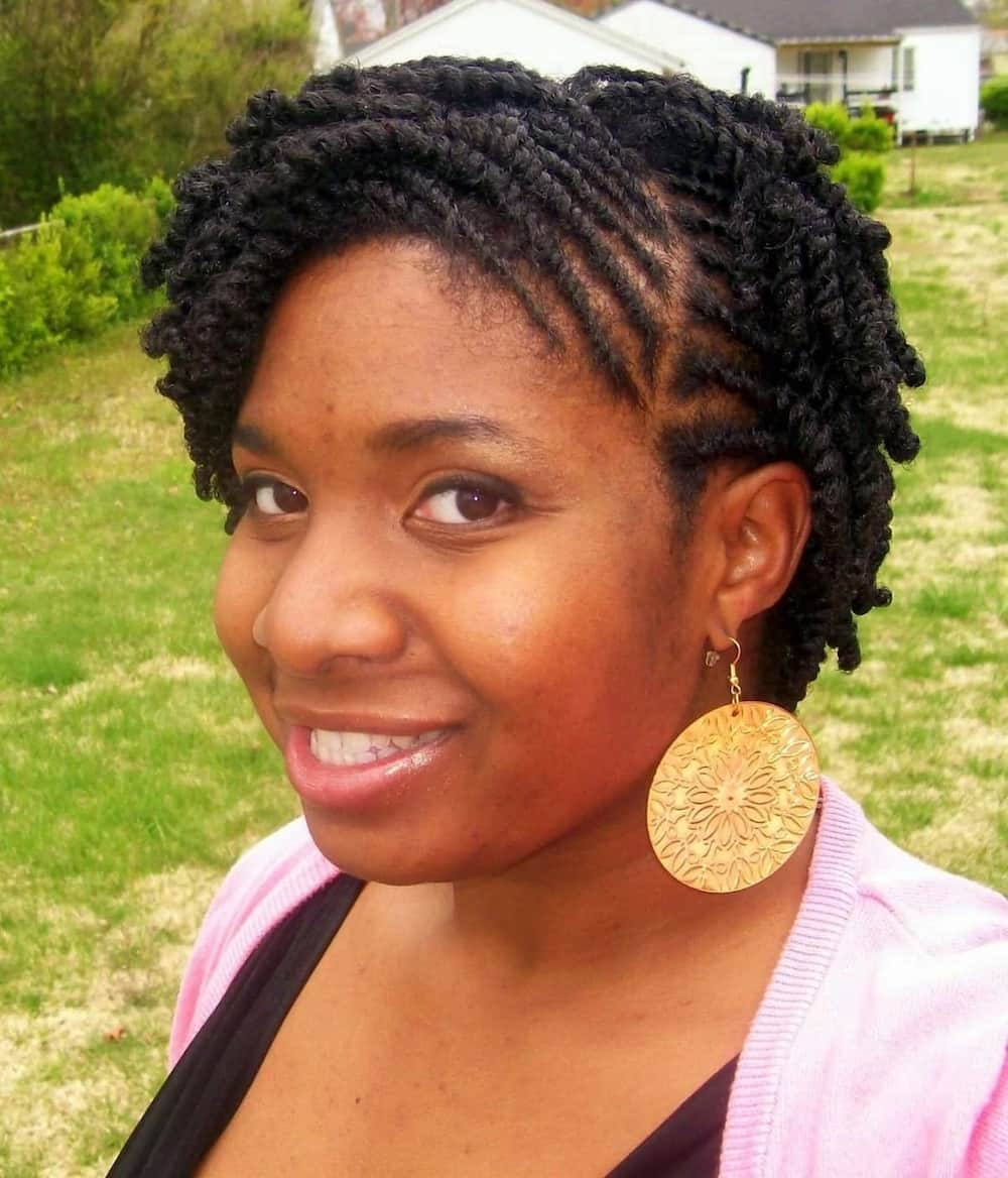 20 Cute Kinky Twist Hairstyles For Short Hair Tuko Co Ke