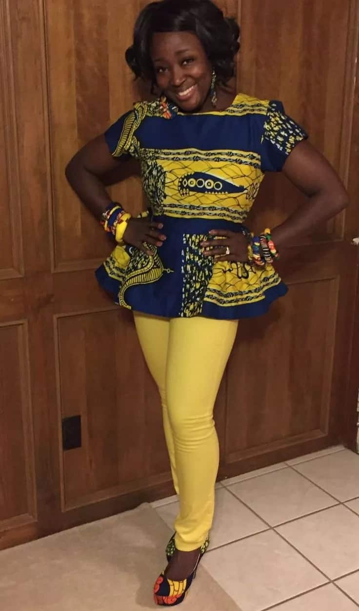 Kitenge peplum outlet tops designs