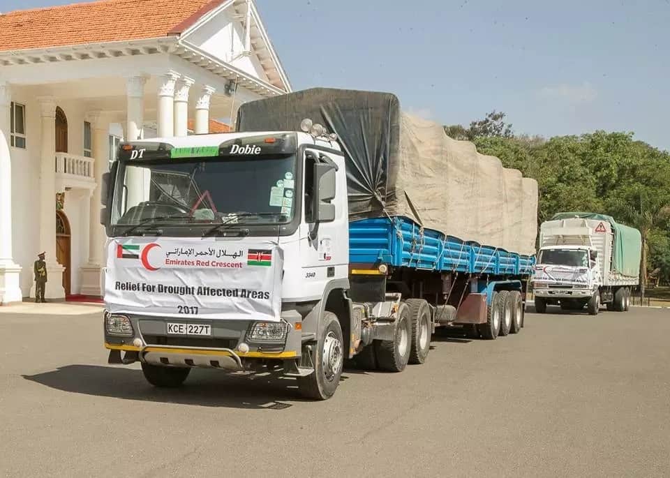Kenyans mock Uhuru after receiving food donations from this desert country