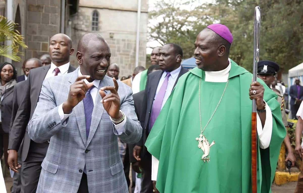 Image result for images of Ruto giving money to churches