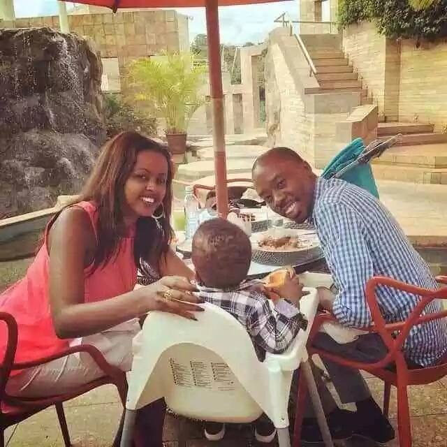 Amina Abdi and her Husband with their son