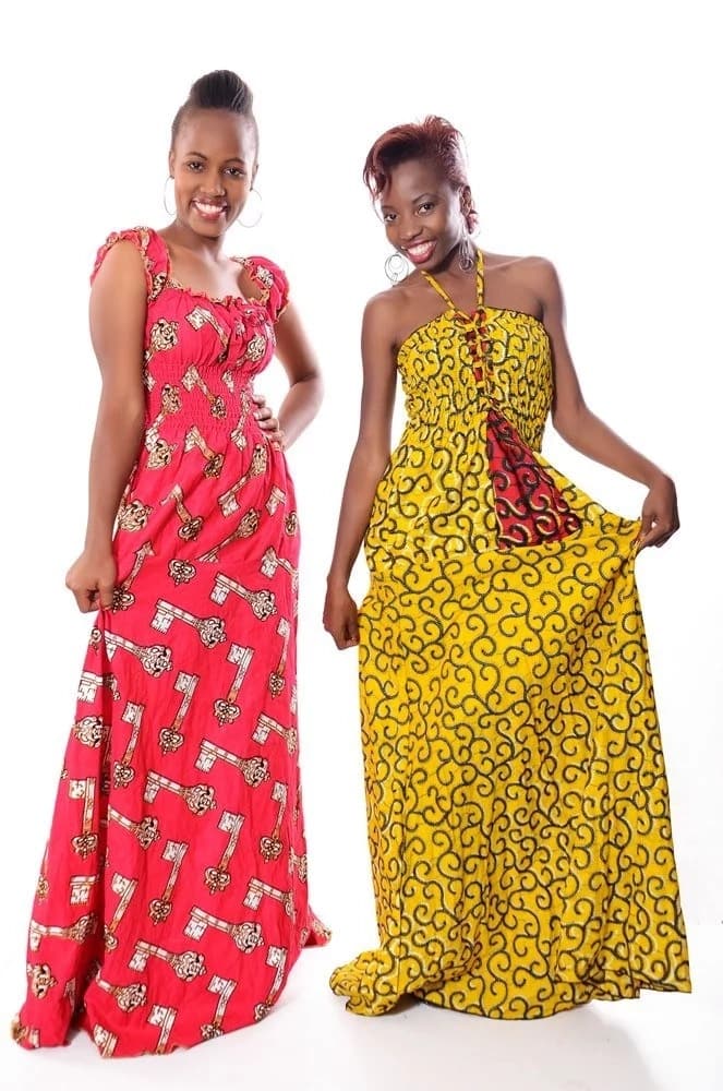 Long maxi kitenge dress designs