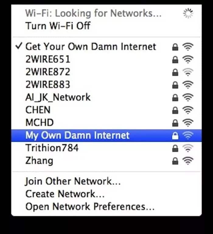 clever wifi names