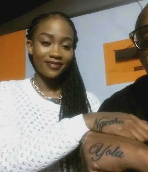Prezzo deletes Yola's tattoo after she flaunted another man's pregnancy