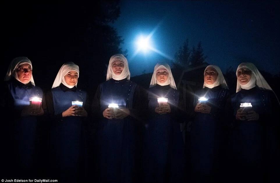 They also hold ceremonies every full moon. Photo: Daily Mail/Josh Edelson