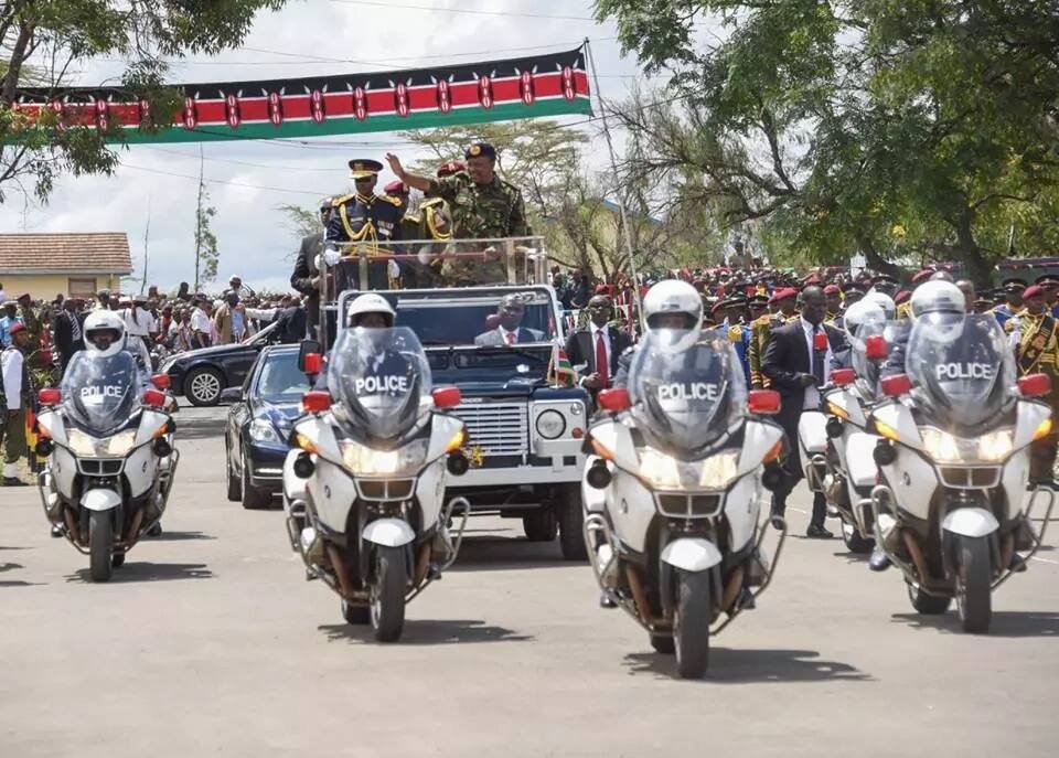 Photos: Uhuru Kenyatta in military uniform at GSU parade