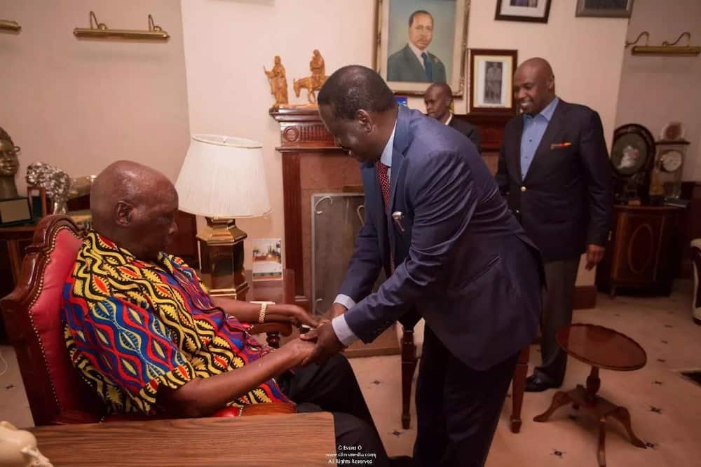 Raila Odinga holds a yet again rare meeting with retired President Mwai Kibaki