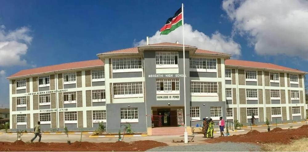 The new Mbagathi Girls High School in Kibra, Nairobi.