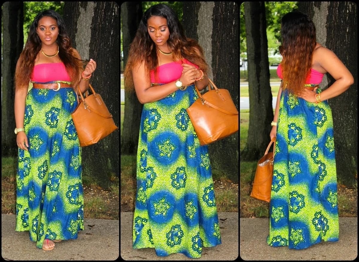 chiffon kitenge dress