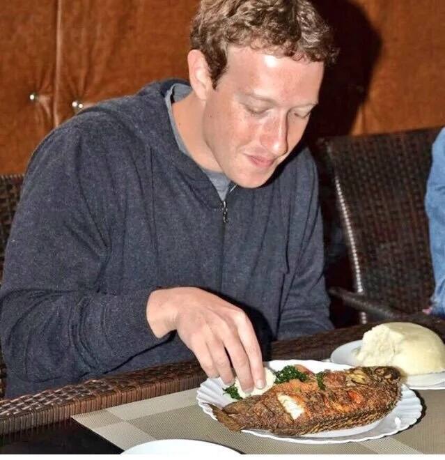 Facebook founder Mark Zuckerberg in love with Kenyan food