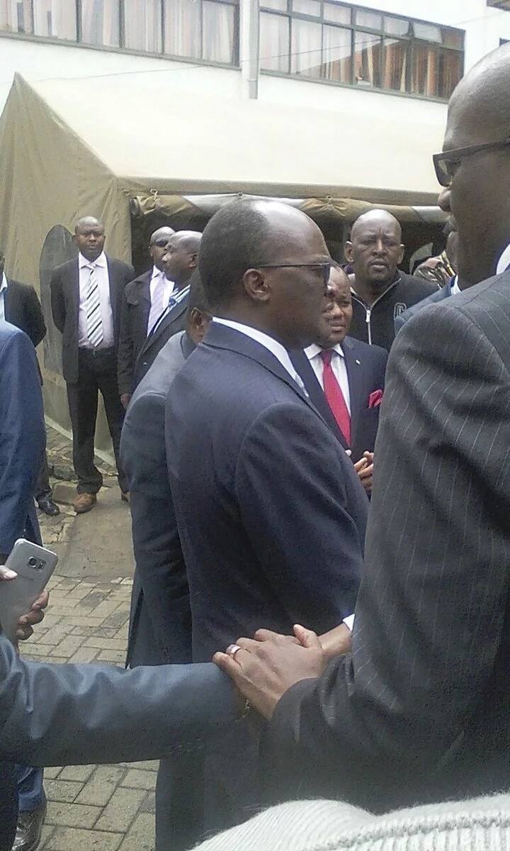 Nyeri Governor Wahome Gakuru's body arrives at Lee Funeral Home
