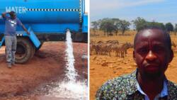 The heartwarming story of Kenyan man carrying water for wild animals (photos, video)